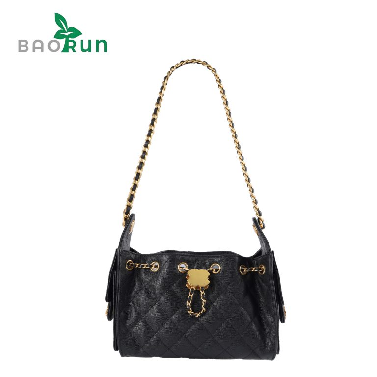 25C Bolsa Bucket Hobo em Couro Matelasse