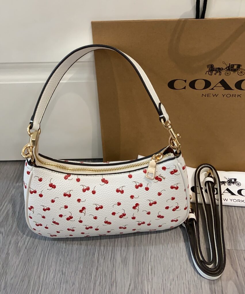 Bolsa baguete floral com alca removivel 2