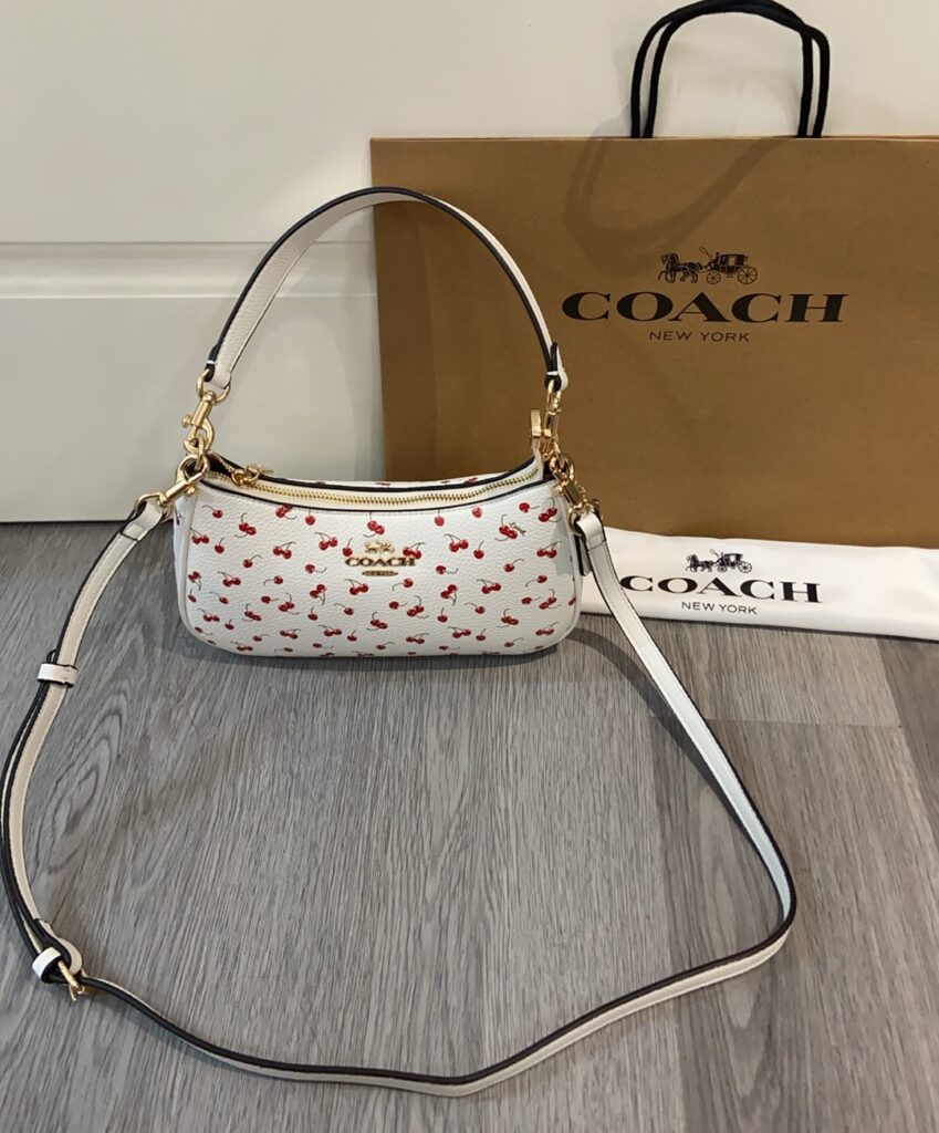 Bolsa baguete floral com alca removivel 3
