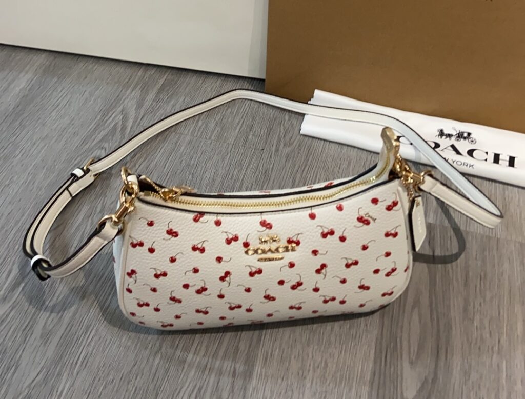 Bolsa baguete floral com alca removivel 4