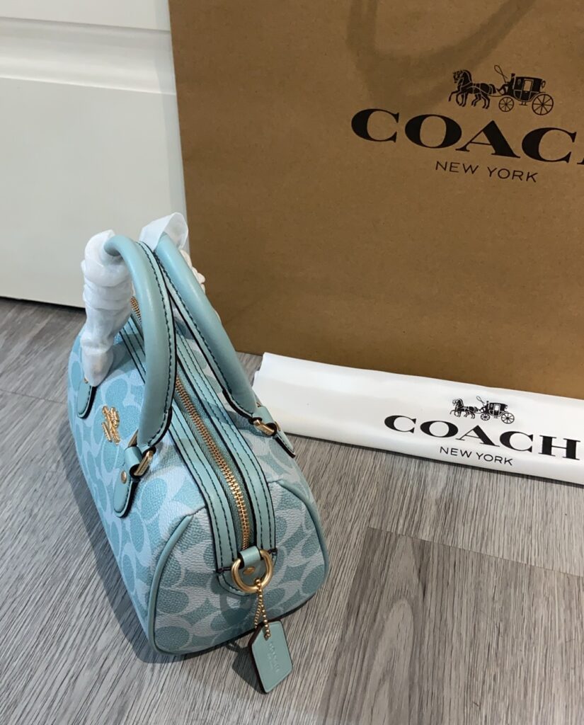 Mini bolsa estruturada azul claro 6