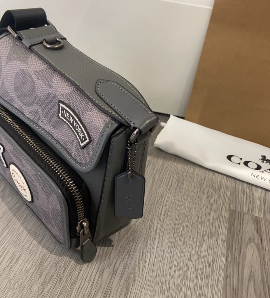 Bolsa transversal pocket grafite 6