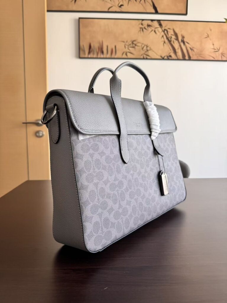Bolsa tote estruturada cinza 2