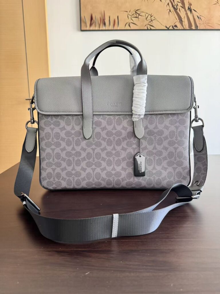 Bolsa tote estruturada cinza 8