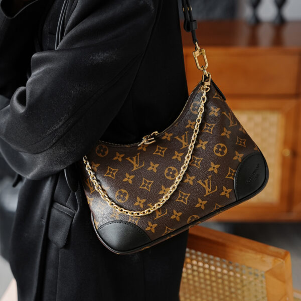 Bolsa Boulogne pequena Monogram preto 1