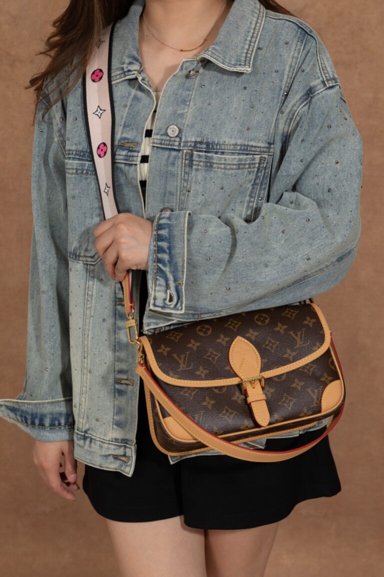 Bolsa Diane PM em canvas Monogram 1
