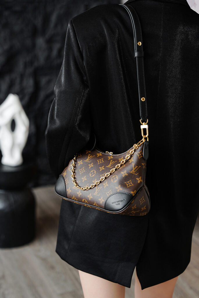 Bolsa Boulogne pequena Monogram preto 3