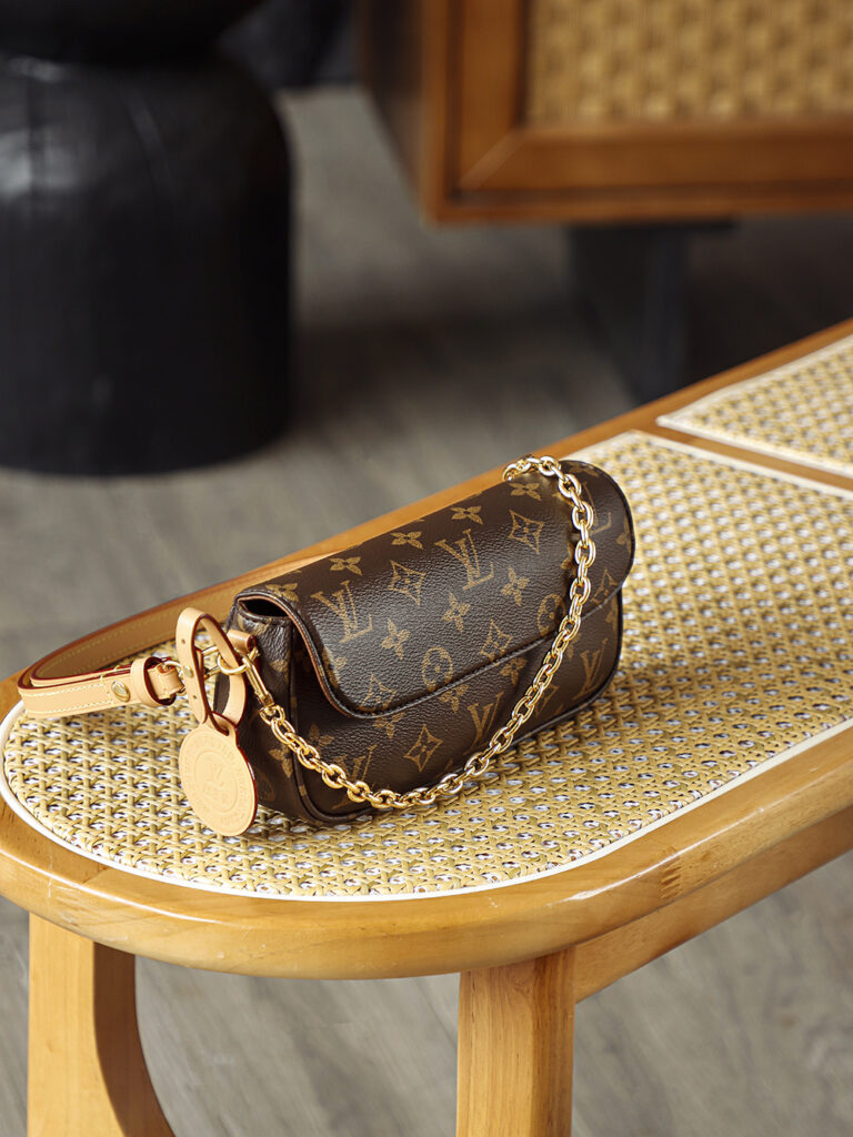 Bolsa Wallet on Chain Ivy em canvas Monogram 6