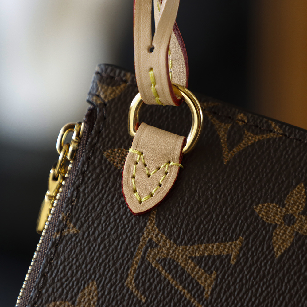 Bolsa Neverfull MM Monogram com interior bege 10
