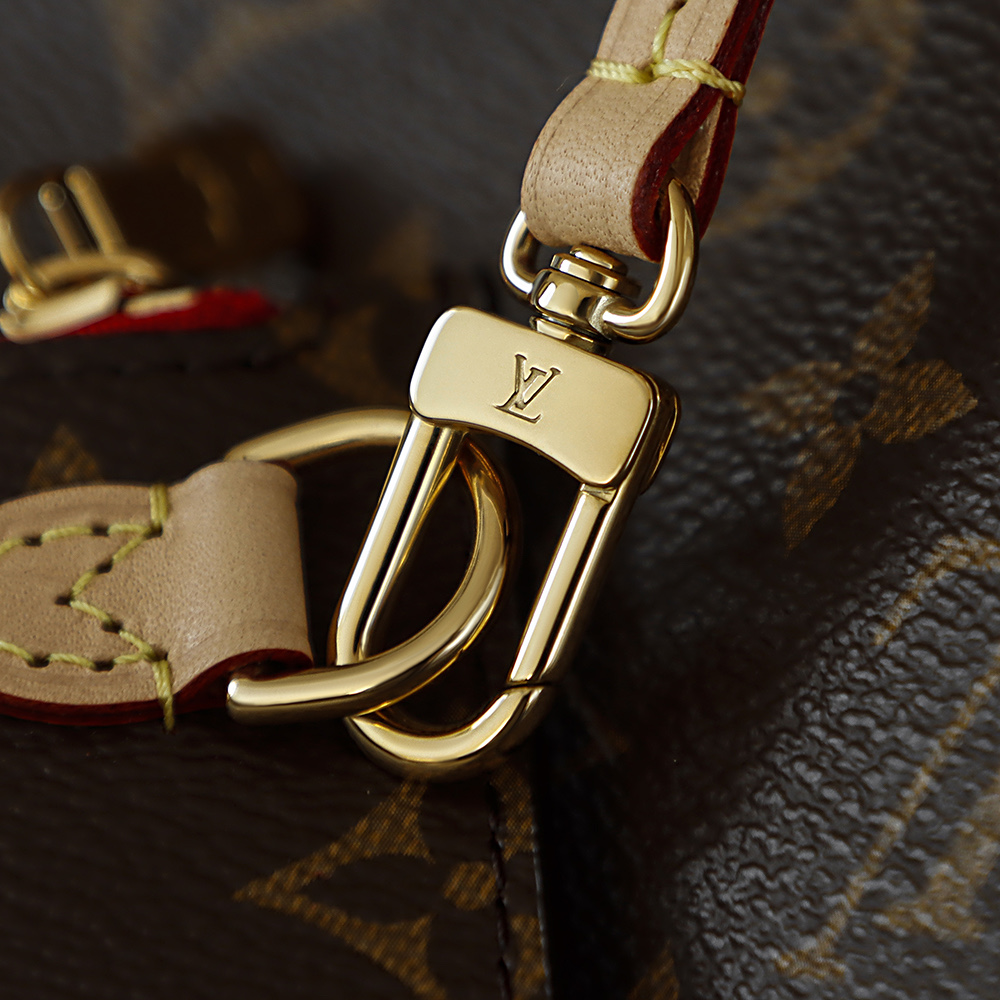 Bolsa Neverfull MM Monogram com interior vermelho cereja 15