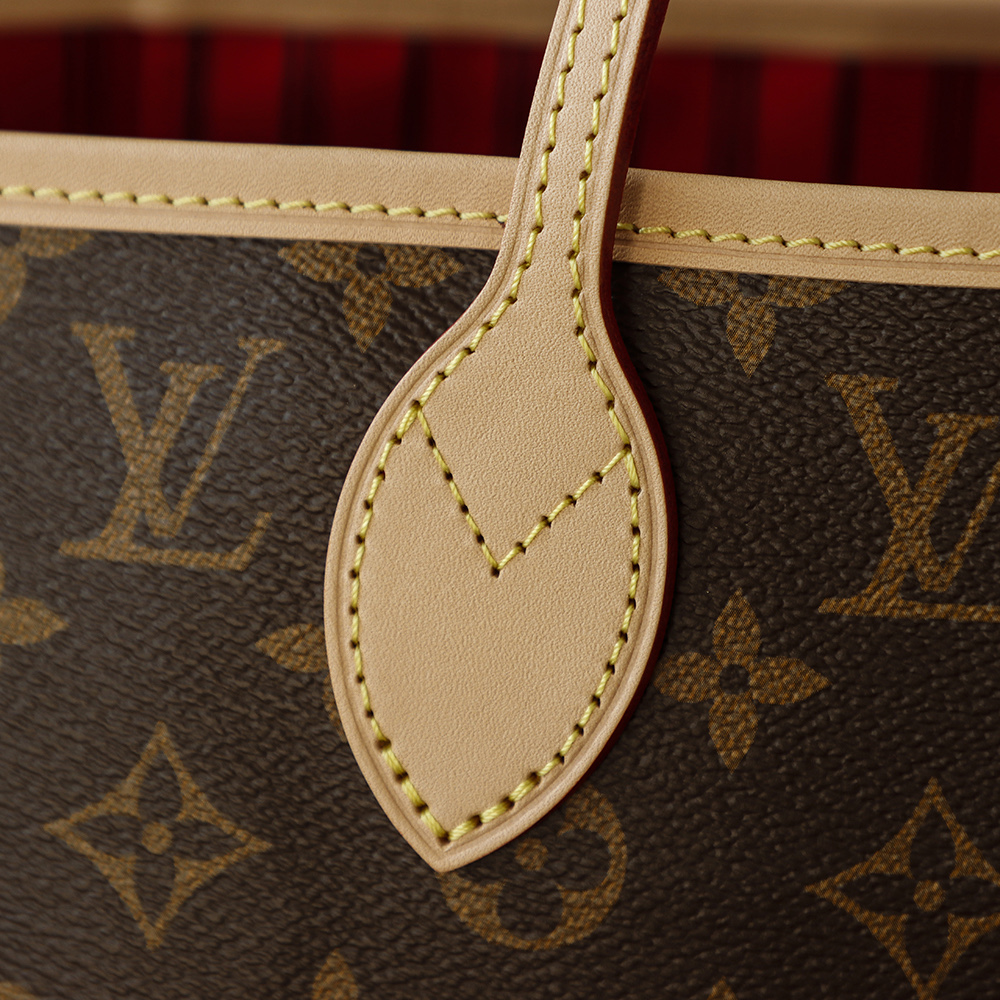 Bolsa Neverfull MM Monogram com interior vermelho cereja 18