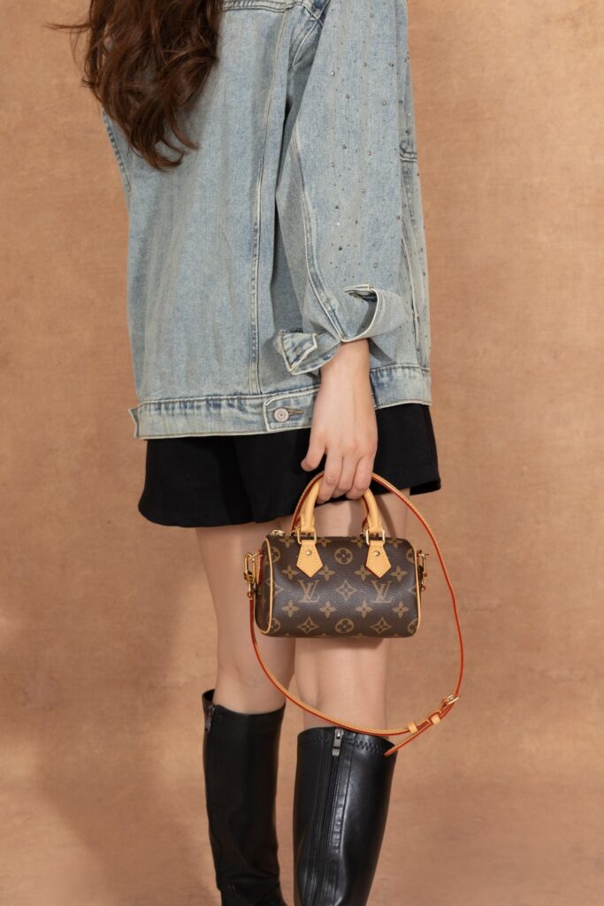 Bolsa Nano Speedy em canvas Monogram 19