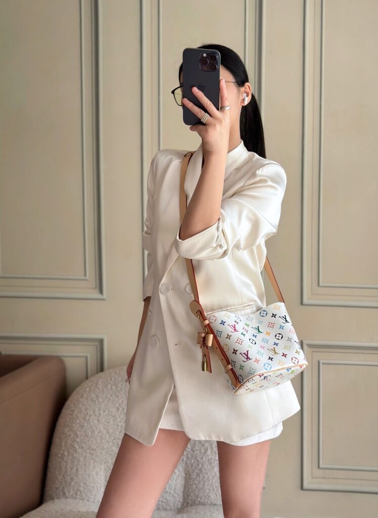 Bolsa All In BB multicolor em canvas Monogram 22