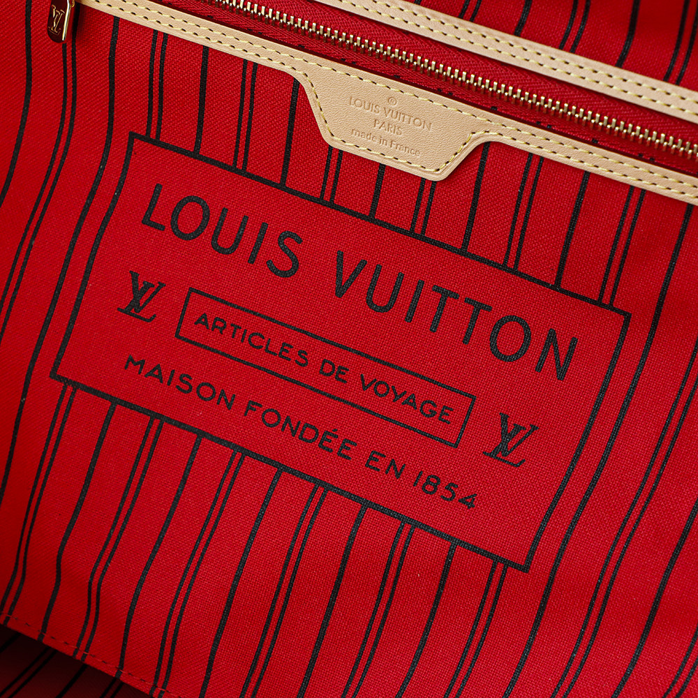 Bolsa Neverfull MM Monogram com interior vermelho cereja duplicate 4