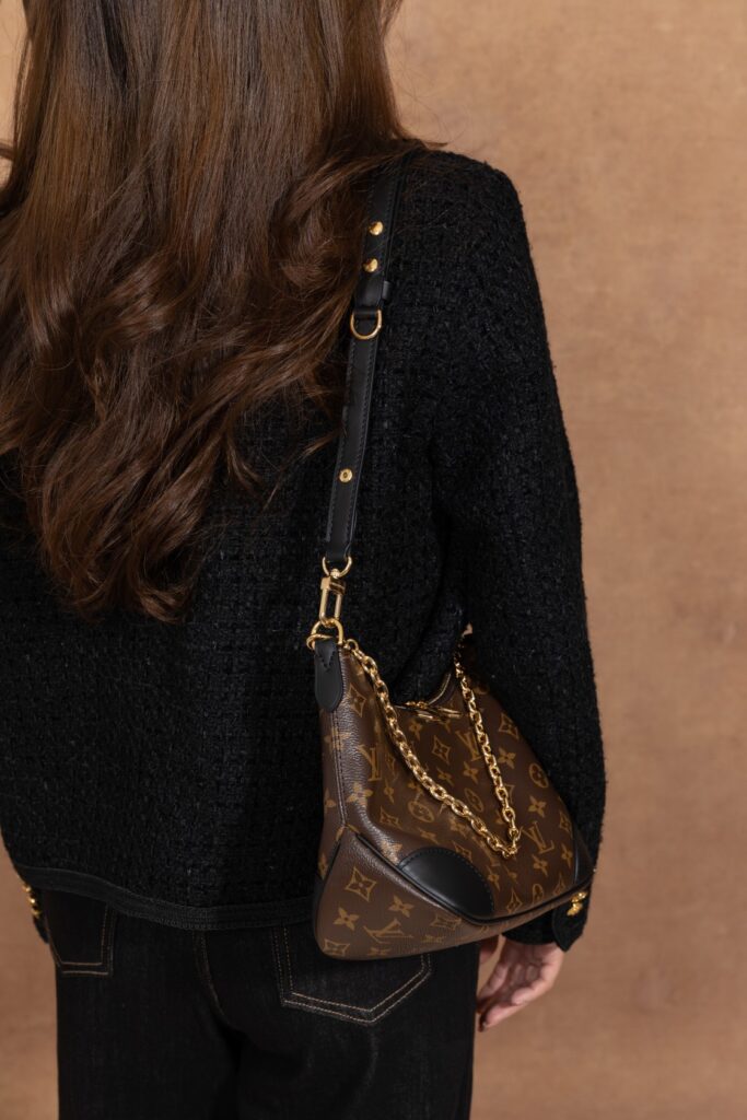 Bolsa Boulogne pequena Monogram preto 23