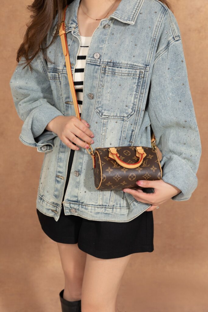 Bolsa Nano Speedy em canvas Monogram 23