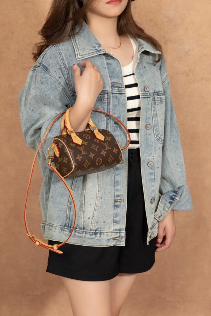 Bolsa Nano Speedy em canvas Monogram 24