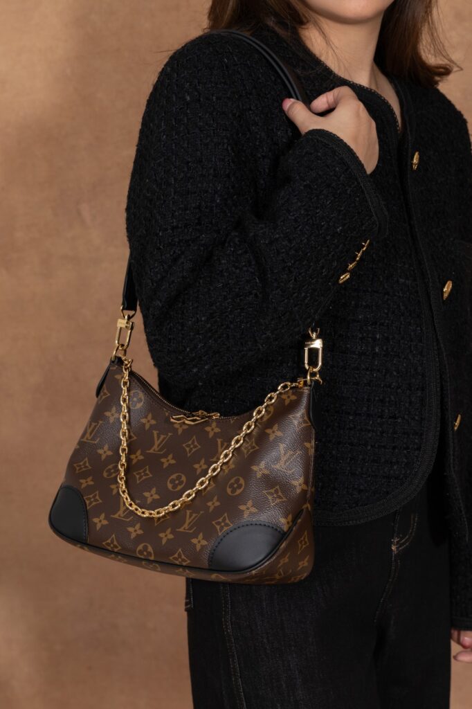 Bolsa Boulogne pequena Monogram preto 26