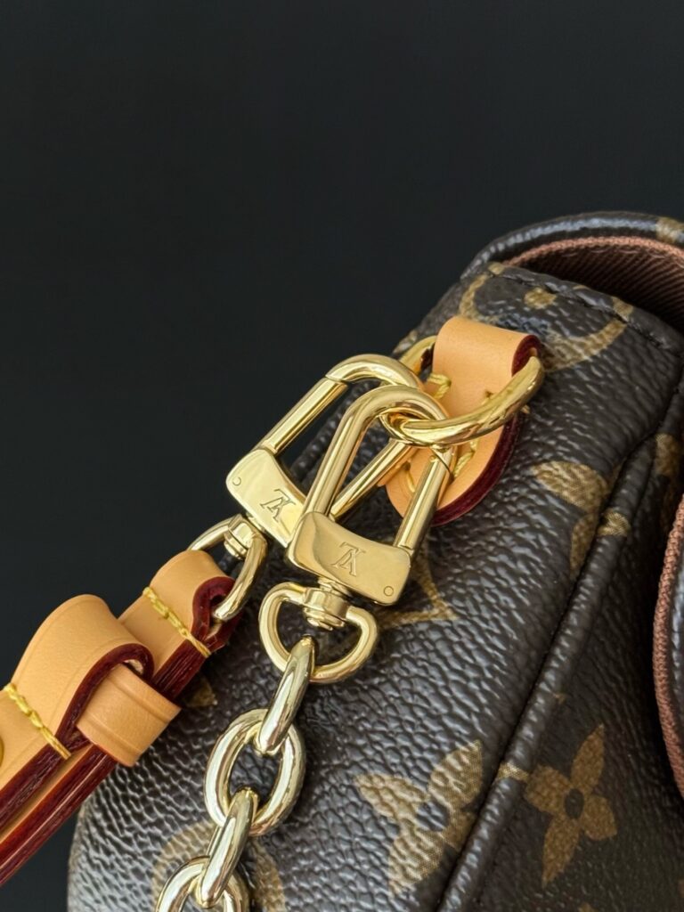 Bolsa Wallet on Chain Ivy em canvas Monogram 33
