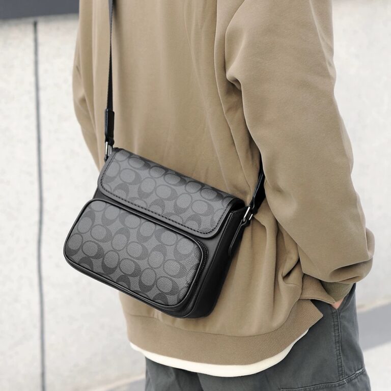Bolsa transversal dupla grafite