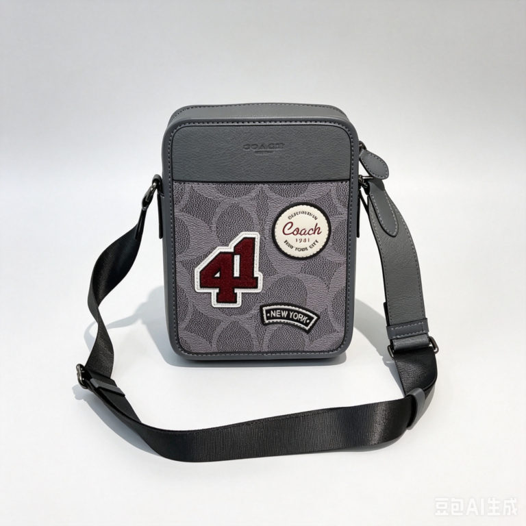 Bolsa vertical crossbody grafite