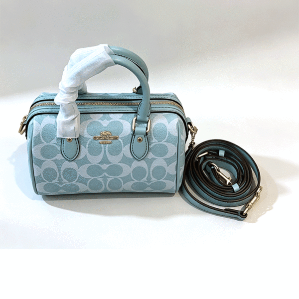 Mini bolsa estruturada azul claro