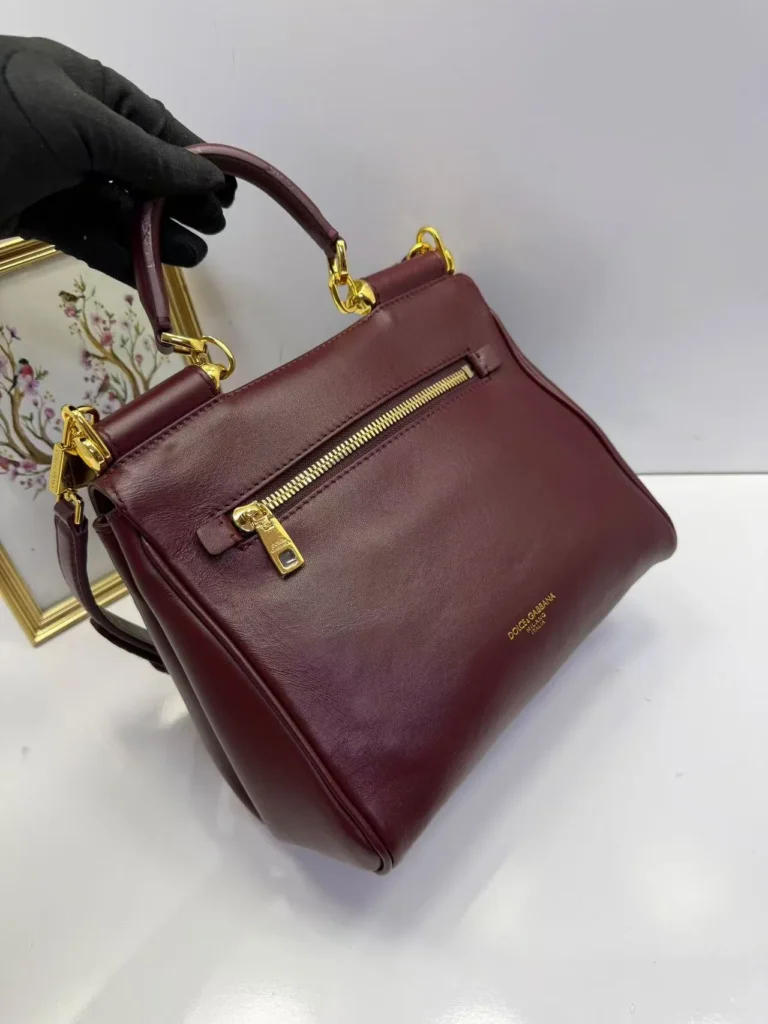 Bolsa vinho com alça de mão e zíper 22 x 17 cm - Vinho - YSL091
