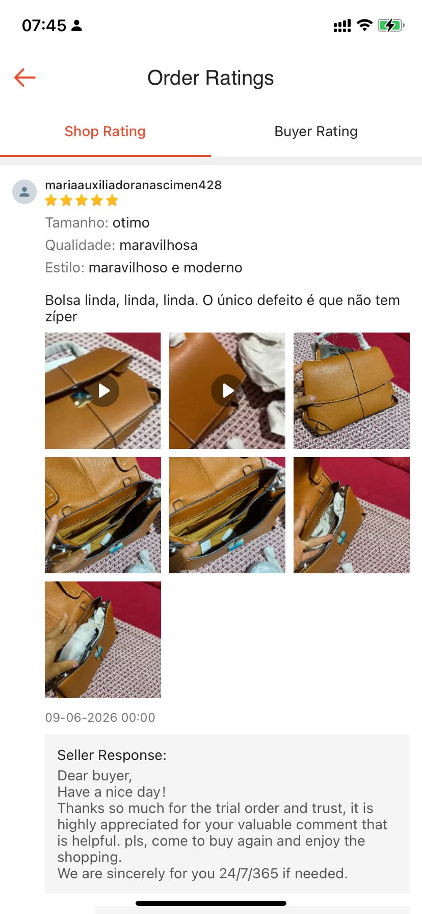 Avaliacao real de cliente ACBOLSA 30