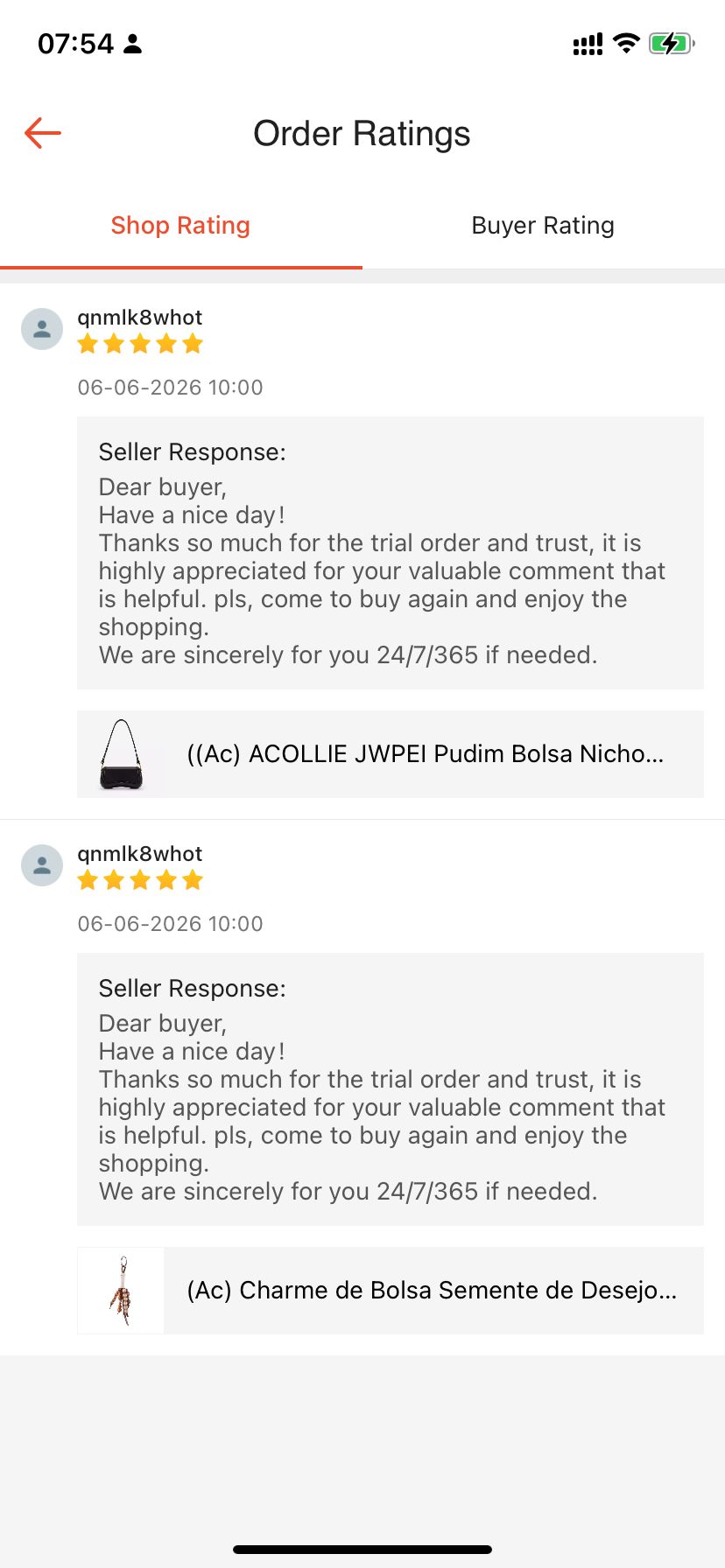 Avaliacao real de cliente ACBOLSA 40
